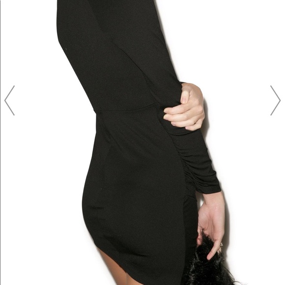 Black mini long sleeve dress - Picture 3 of 7